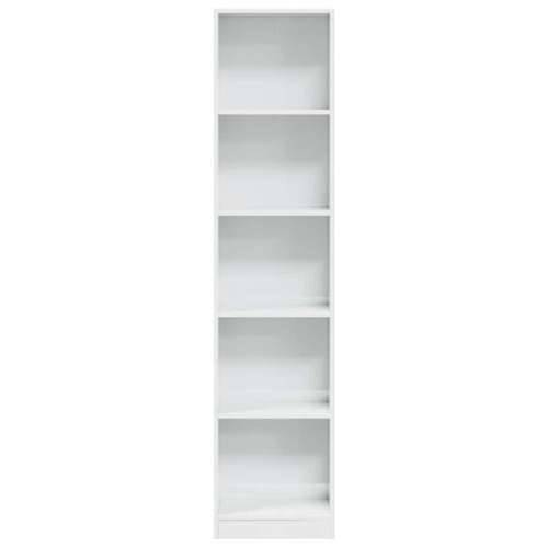 Regal za knjige sjajni bijeli 40x24x176 cm konstruirano drvo - Visoko sjajno bijela 1 176 cm 40 cm Cijena