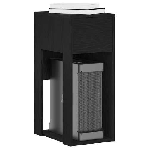 Tower stalak za računalo s ladicom crni 30x44x74 cm - Crna Cijena
