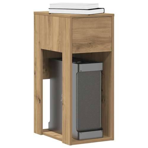 Tower stalak za računalo s ladicom boja hrasta 30x44x74 cm - hrast artisan Cijena