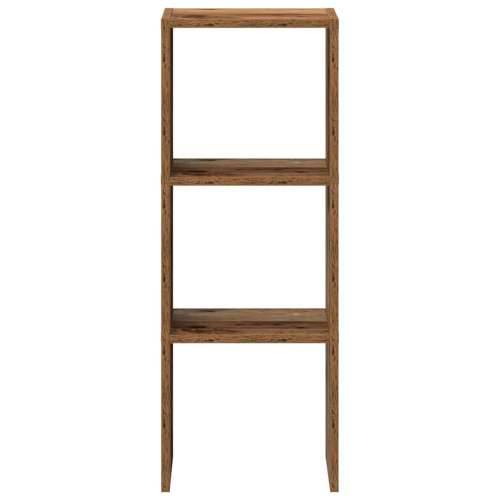 Regal za knjige složive 30x30x80 cm konstruiranog drvo - Staro drvo 1 Cijena