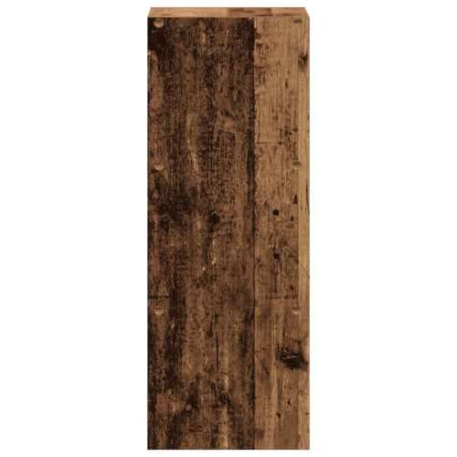 Regal za knjige složive 30x30x80 cm konstruiranog drvo - Staro drvo 1 Cijena