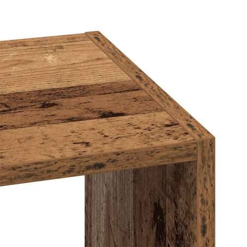 Regal za knjige složive 30x30x80 cm konstruiranog drvo - Staro drvo 1 Cijena