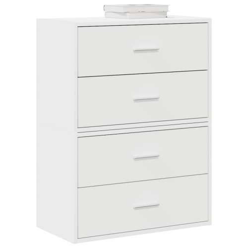 Ormari s 2 ladice 2 kom bijeli 60x31x40 cm konstruirano drvo - Bijela 2 Cijena