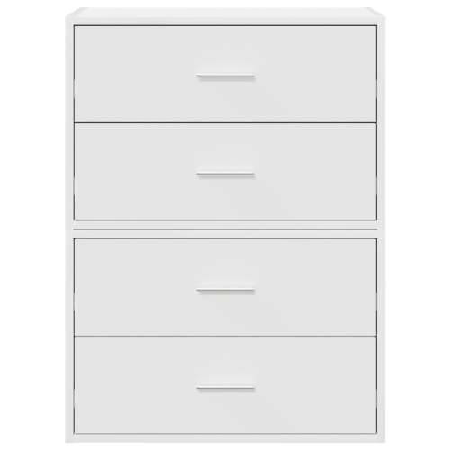Ormari s 2 ladice 2 kom bijeli 60x31x40 cm konstruirano drvo - Bijela 2 Cijena