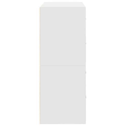 Ormari s 2 ladice 2 kom bijeli 60x31x40 cm konstruirano drvo - Bijela 2 Cijena