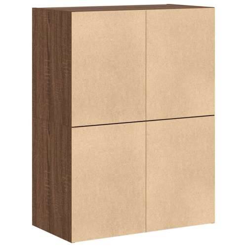 Ormari s 2 ladice 2 kom boja hrast 60x31x40cm konstruirano drvo - Smeđi hrast 2 Cijena