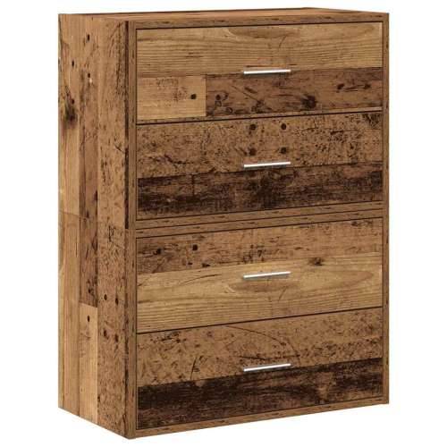 Ormari s 2 ladice 2 kom boja drva 60x31x40 cm konstruirano drvo - Staro drvo 2 Cijena