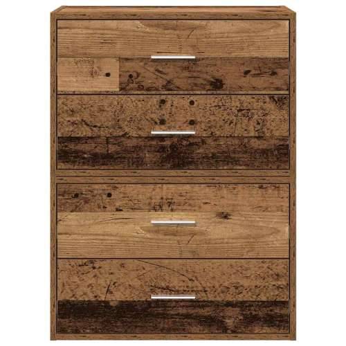 Ormari s 2 ladice 2 kom boja drva 60x31x40 cm konstruirano drvo - Staro drvo 2 Cijena