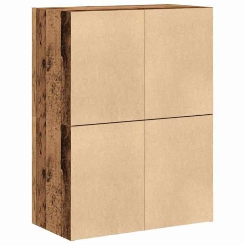 Ormari s 2 ladice 2 kom boja drva 60x31x40 cm konstruirano drvo - Staro drvo 2 Cijena