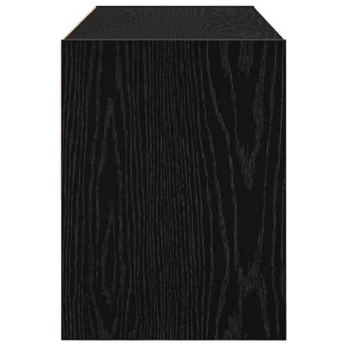 Stalak za cipele koji se može složiti crni hrast 89,5x30x40 cm - Crna 1 Cijena