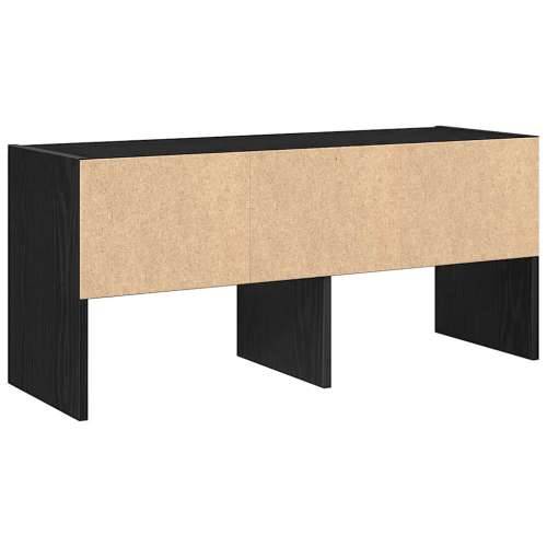 Stalak za cipele koji se može složiti crni hrast 89,5x30x40 cm - Crna 1 Cijena
