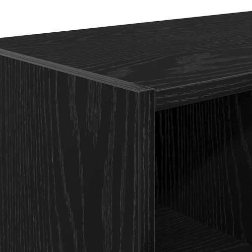 Stalak za cipele koji se može složiti crni hrast 89,5x30x40 cm - Crna 1 Cijena