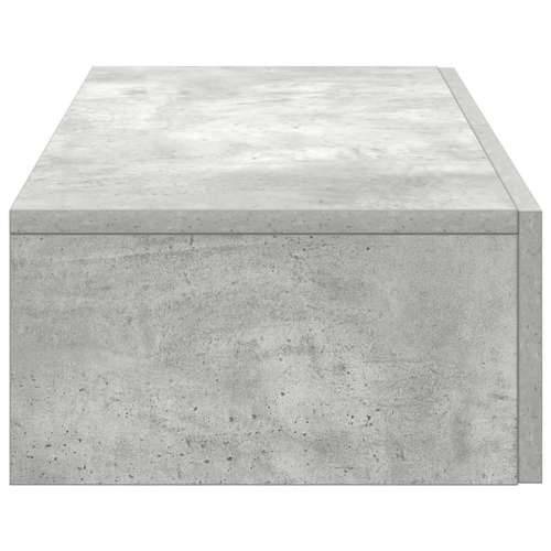 Zidna polica s ladicama beton siva 80x33x17cm konstruirano drvo - Beton siva 80 x 33 x 17 cm 1 Cijena