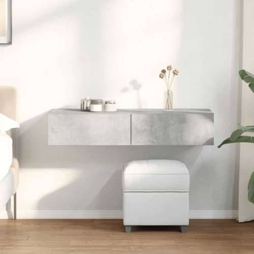 Zidna polica s ladicama beton siva konstruirano drvo - Beton siva 100 x 36 x 19 cm 1 Cijena
