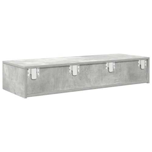 Zidna polica s ladicama beton siva konstruirano drvo - Beton siva 100 x 36 x 19 cm 1 Cijena