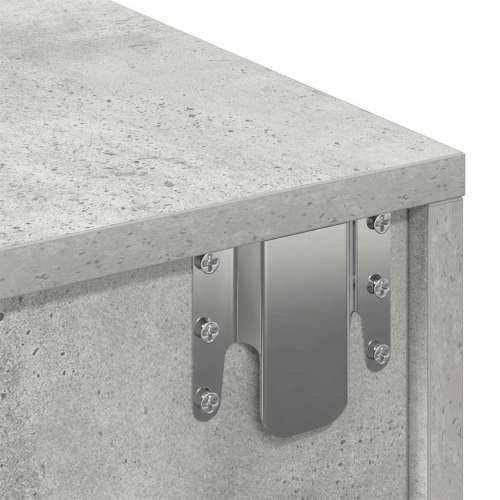 Zidna polica s ladicama beton siva konstruirano drvo - Beton siva 100 x 36 x 19 cm 1 Cijena