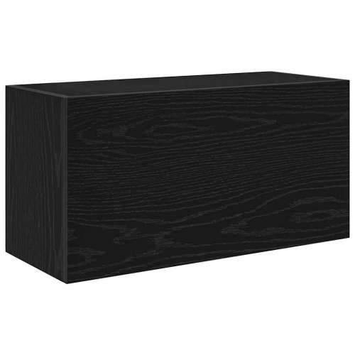 Kupaonski zidni ormarić crni 60x25x30 cm izrađeno drvo - Crna 60 x 25 x 30 cm 1 Cijena