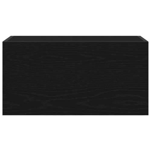 Kupaonski zidni ormarić crni 60x25x30 cm izrađeno drvo - Crna 60 x 25 x 30 cm 1 Cijena