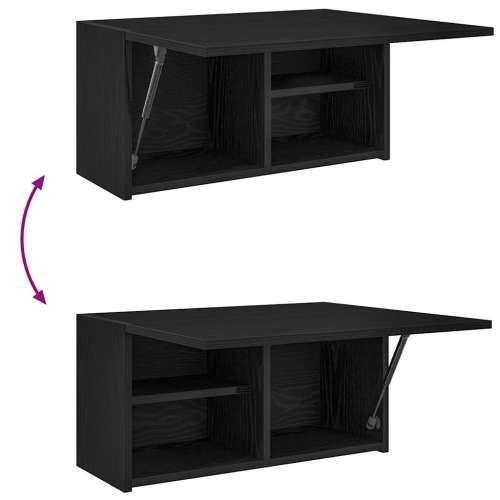 Kupaonski zidni ormarić crni 60x25x30 cm izrađeno drvo - Crna 60 x 25 x 30 cm 1 Cijena