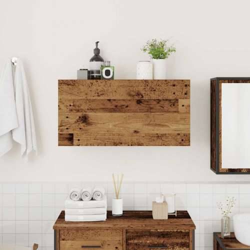 Kupaonski zidni ormarić staro drvo 80x25x40cm konstruirano drvo - Staro drvo 80 x 25 x 40 cm 1 Cijena
