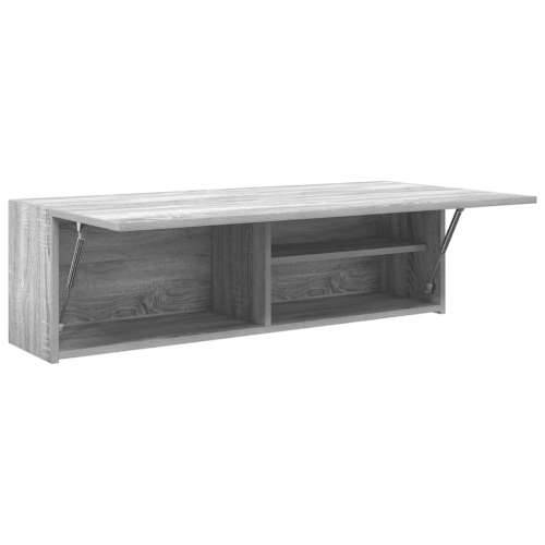 Kupaonski zidni ormarić sivi Sonoma 100x25x30 cm izrađeno drvo - Sivi hrast sonoma 100 x 25 x 30 cm 1 Cijena