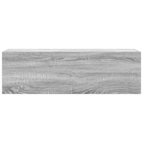 Kupaonski zidni ormarić sivi Sonoma 100x25x30 cm izrađeno drvo - Sivi hrast sonoma 100 x 25 x 30 cm 1 Cijena