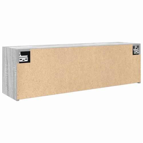 Kupaonski zidni ormarić sivi Sonoma 100x25x30 cm izrađeno drvo - Sivi hrast sonoma 100 x 25 x 30 cm 1 Cijena