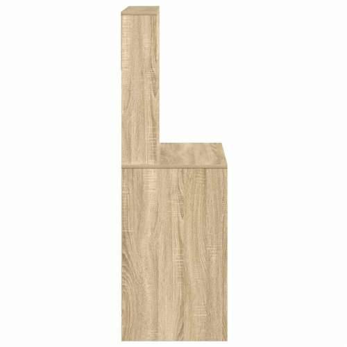 Radni stol s policama boja hrasta sonome 100x45x140 cm drveni - sonoma hrast Cijena
