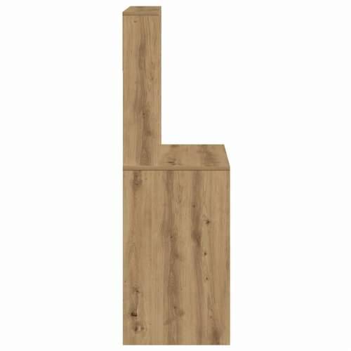 Radni stol s policama boja hrasta artisan 100x45x140 cm drveni - hrast artisan Cijena
