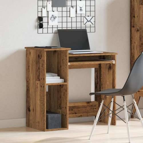 Radni stol s policama boja drva 84x40x78 cm konstruirano drvo - Staro drvo Cijena