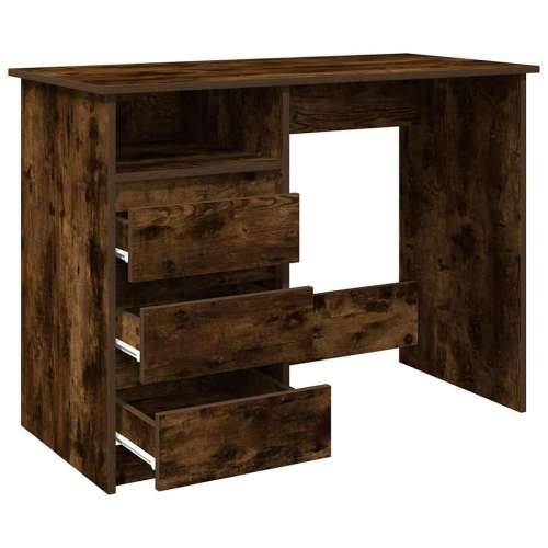 Radni stol boja dimljenog hrasta 102x50x75 cm konstruirano drvo - Dimljeni hrast Cijena