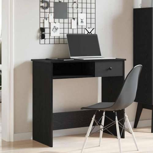 Radni stol crni 80 x 40 x 75 cm od iverice - Crna Cijena