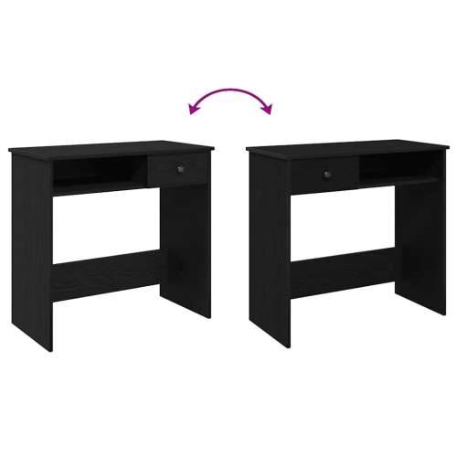 Radni stol crni 80 x 40 x 75 cm od iverice - Crna Cijena
