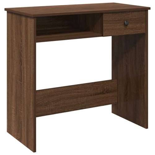 Radni stol boja smeđeg hrast 80x40x75 cm od konstruiranog drvo - Smeđi hrast Cijena