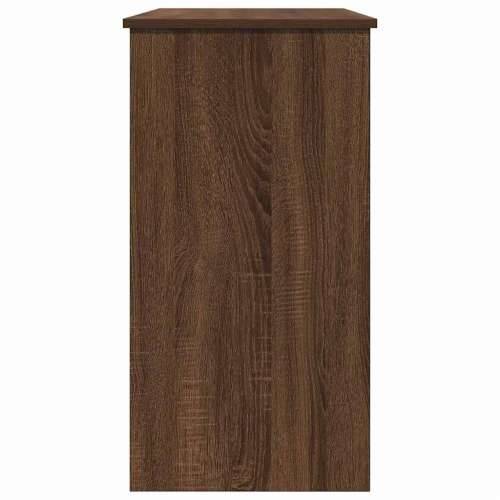 Radni stol boja smeđeg hrast 80x40x75 cm od konstruiranog drvo - Smeđi hrast Cijena