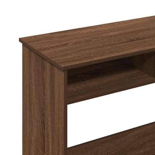 Radni stol boja smeđeg hrast 80x40x75 cm od konstruiranog drvo - Smeđi hrast Cijena