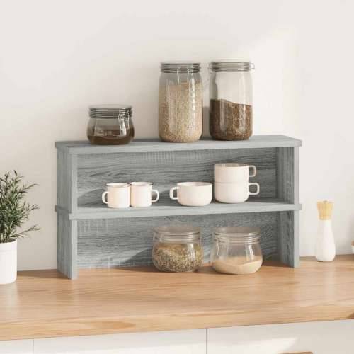 Kuhinjski stalci koji se mogu složiti 2 kom 50x15x16 cm - Sivi hrast sonoma 50 x 15 x 16 cm 2 Cijena