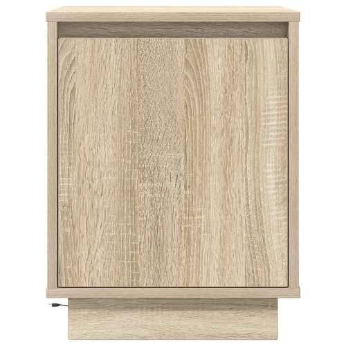 Noćni ormarić s LED svjetlima boja hrasta sonome 38x34x50 cm - sonoma hrast 1 Cijena