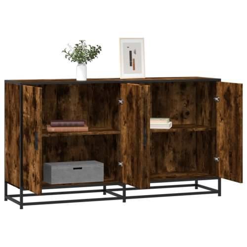 Komoda dimljeni hrast 134x35x76 cm konstruirano drvo - Dimljeni hrast 1 Cijena
