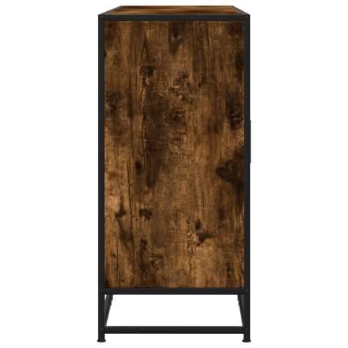 Komoda dimljeni hrast 134x35x76 cm konstruirano drvo - Dimljeni hrast 1 Cijena