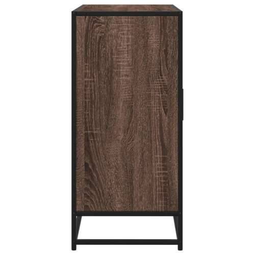 Komoda smeđi hrast 92x35x76 cm izrađeno drvo - Smeđi hrast 1 Cijena