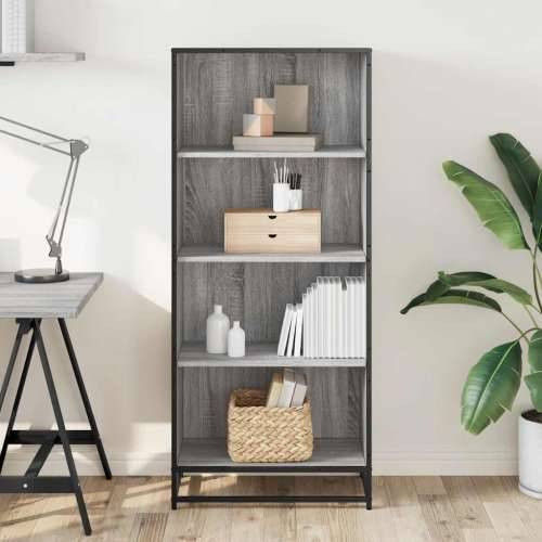 Polica za knjige Siva Sonoma 60x35x139 cm Konstruirano drvo - Sivi hrast sonoma 1 139 cm 60 cm Cijena