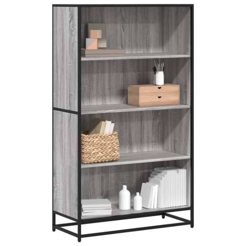 Polica za knjige Siva Sonoma 80,5x35x139 cm Konstruirano drvo - Sivi hrast sonoma 1 139 cm 80.5 cm Cijena