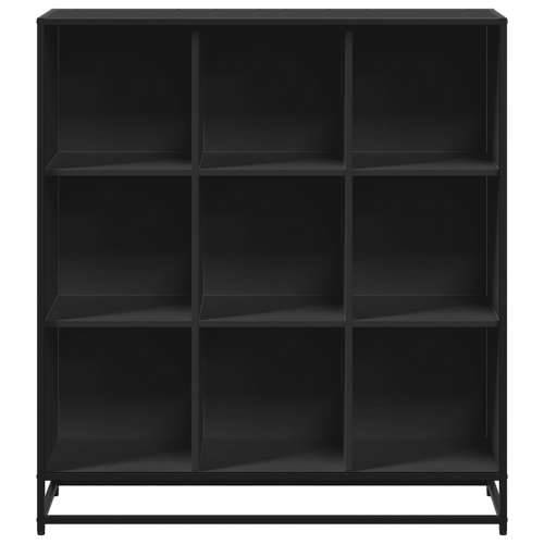 Polica za knjige crna 97,5x33x107,5cm Konstruirano drvo i metal - Crna 97.5 x 33 x 107.5 cm 1 Cijena