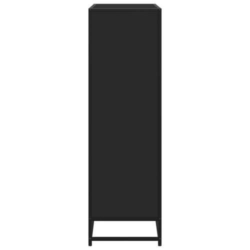 Polica za knjige crna 97,5x33x107,5cm Konstruirano drvo i metal - Crna 97.5 x 33 x 107.5 cm 1 Cijena