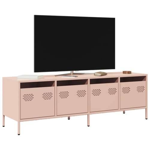 TV ormarić ružičasti 135x39x43,5 cm hladno valjani čelik - Ružičasta 1 135 cm Cijena