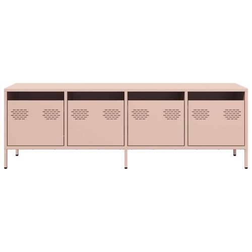 TV ormarić ružičasti 135x39x43,5 cm hladno valjani čelik - Ružičasta 1 135 cm Cijena