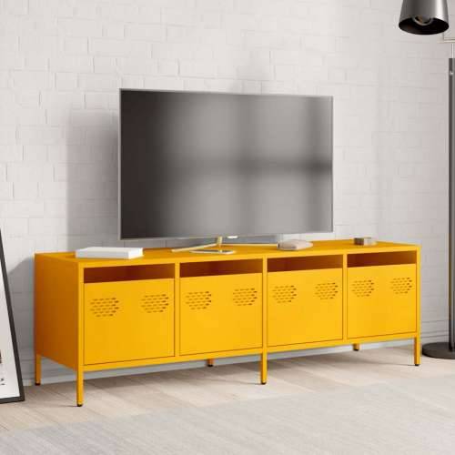 TV ormarić boja senfa 135x39x43,5 cm čelični - žuta boja senfa 1 135 cm Cijena