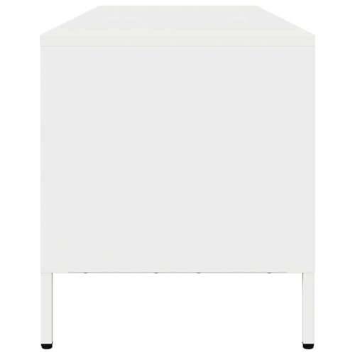 TV ormarić bijeli 135x39x43,5 cm hladno valjani čelik - Bijela 1 135 cm Cijena