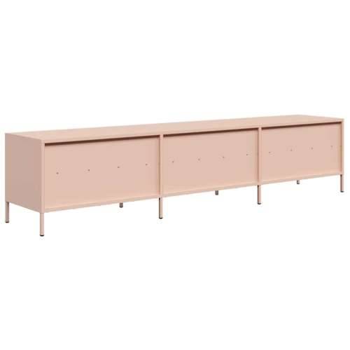 TV ormarić ružičasti 202x39x43,5 cm hladno valjani čelik - Ružičasta 1 202 cm Cijena